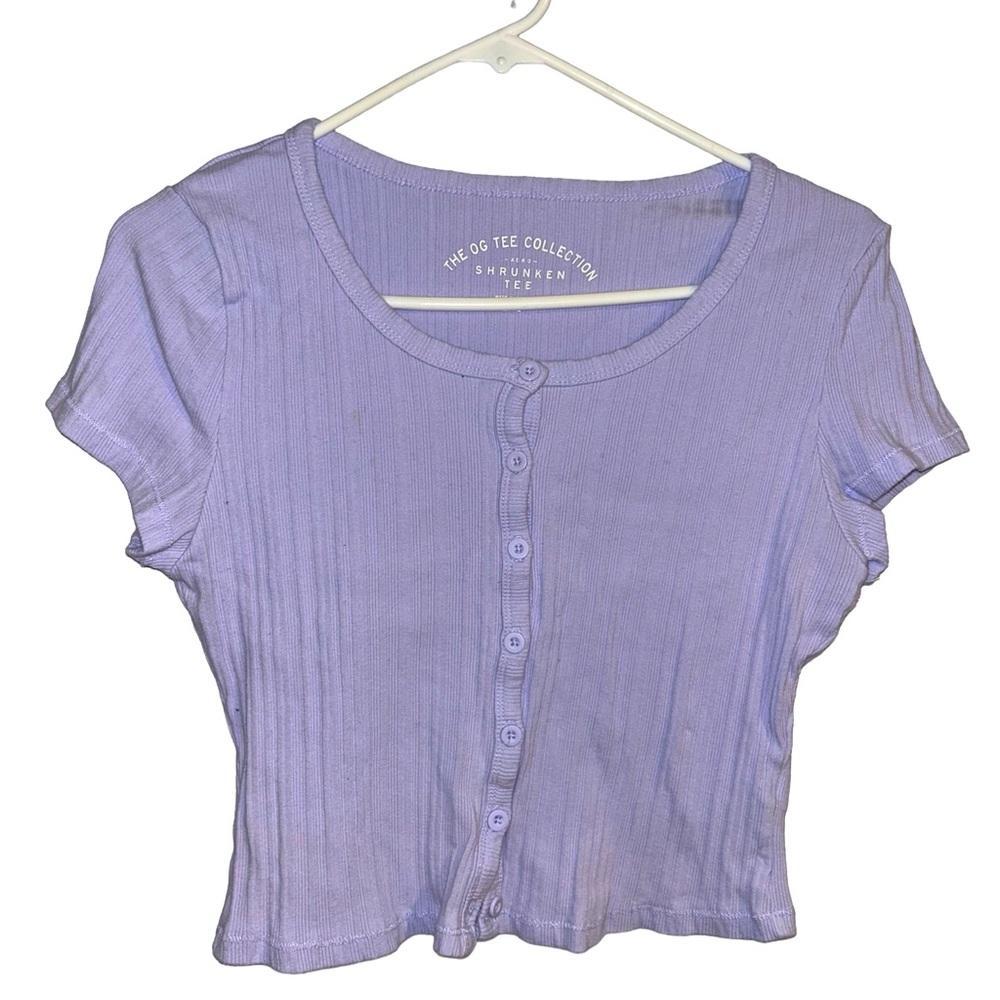 aeropostale lilac crop top ! 💜 size XL. light purple/lilac